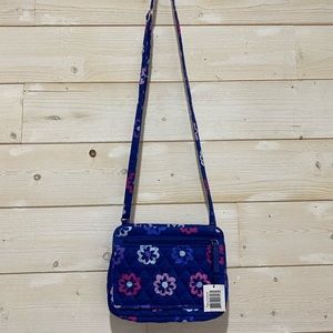 VERA BRADLEY PETITE CROSSBODY - ELITE FLOWERS NEW WITH TAG